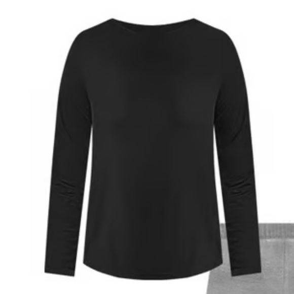 Hanes Women's Tri-Blend Long-Sleeve T-Shirts - Set of 3 - Picture 5 of 9